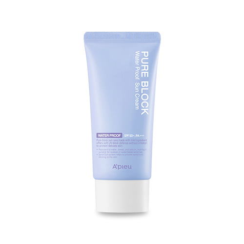 A'PIEU Pure Block Natural Waterproof Sun Cream SPF50+ PA+++ 50ml 1 A'PIEU Pure Block Natural Waterproof Sun Cream SPF50+ PA+++ 50ml