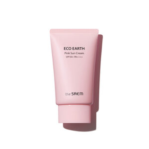 the SAEM Eco Earth Pink Sun Cream SPF50+ PA++++ 50g